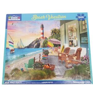 White‎ Mountain Beach Vacation 1000 Piece Puzzle #1458 24inx30in New Sealed